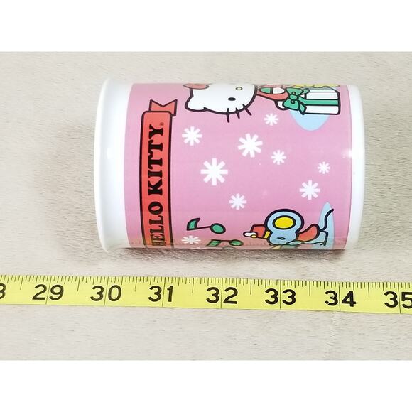 Hello Kitty Sanrio Coffee Mug Teacup 10oz Ceramic Pink 4 1/4" Year 2013 Vintage - Picture 15 of 16